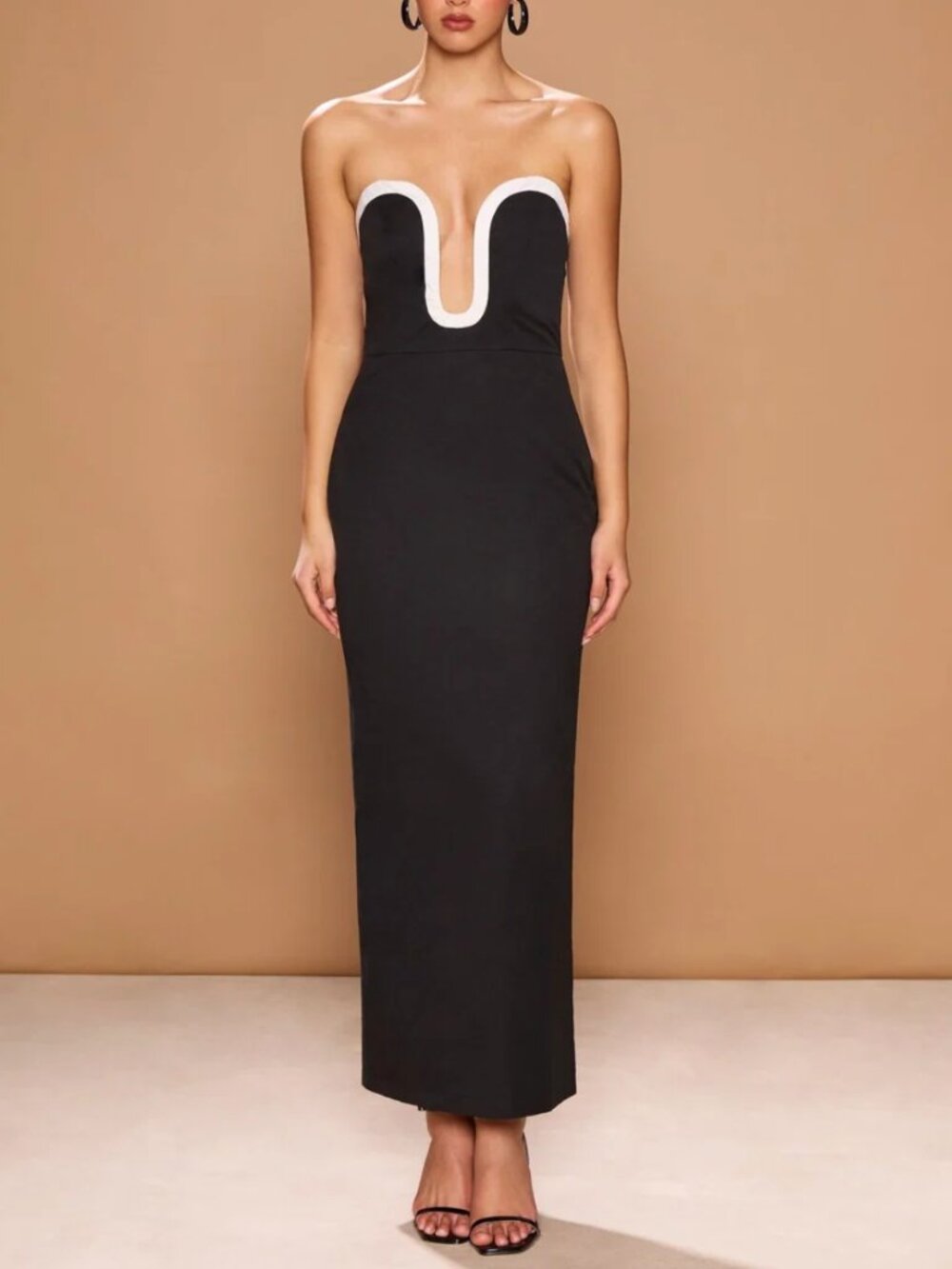 ✨ SALE✨ Sonya Moda Romme Strapless Maxi Dress - Black Noir Cocktail Classic